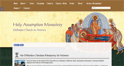 Desktop Screenshot of holyassumptionmonastery.com