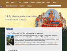 Tablet Screenshot of holyassumptionmonastery.com